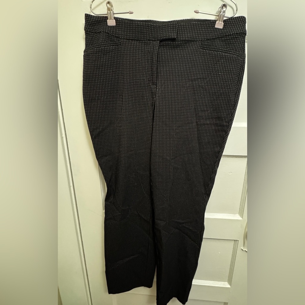 Lane Bryant Women’s Black Checkered Dress Pants